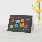 Bartender Appreciation Day Geweldige Kaart (Gele Bloem)