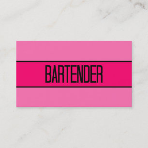 Bartender Baby en Hot Pink Visitekaartje