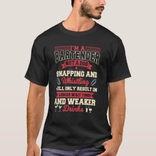 Bartender Barman Mixoloog Bartending Barhold Bar T-shirt
