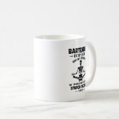 Bartender Beste Heer geef me kracht Koffiemok (Voorkant rechts)