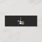 Bartender Black Mini Visitekaartje (Achterkant)