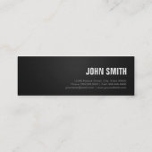 Bartender - Black Silver Stripes Mini Visitekaartje (Achterkant)