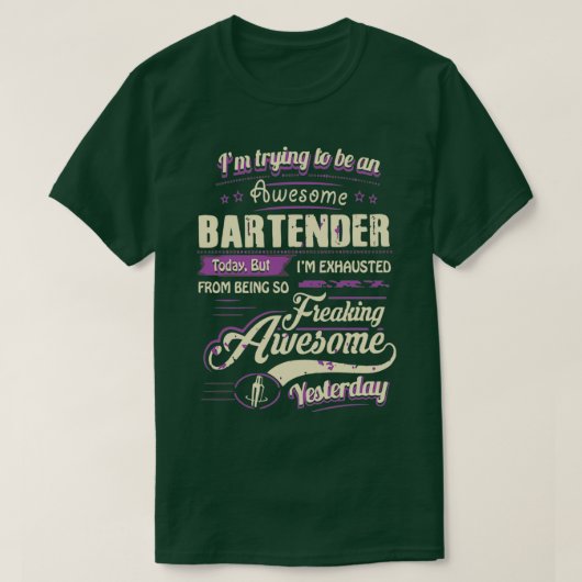 Bartender Blijf tipsy Essential TShirt Classic TSh (Design voorkant)