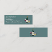 Bartender Blue Mini Visitekaartje (Voorkant / Achterkant)