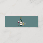 Bartender Blue Mini Visitekaartje (Achterkant)