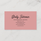 Bartender bruiloft Evenementen Elegant Red Splash Visitekaartje (Achterkant)