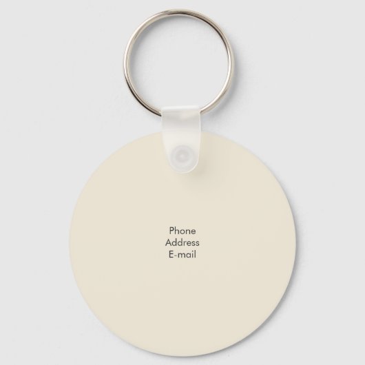 Bartender Business Card Sleutelhanger (Achterkant)