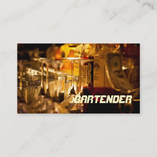 Bartender , Club, Nightlife , Visitekaartje (Voorkant)