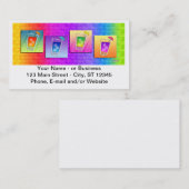 Bartender, Cocktail-Visitekaartje Visitekaartje (Voorkant / Achterkant)