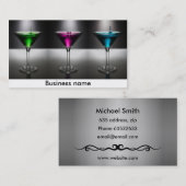 Bartender cocktails visitekaartje (Voorkant / Achterkant)