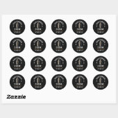 🍸 Bartender Crew Bar Personeel Uniform🍸 Ronde Sticker (Vel)