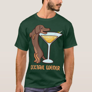 Bartender Dachshund Dackel COCKTAIL WEINER Dog Ewn T-shirt