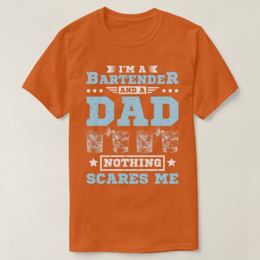 Bartender & Dad T-shirt (Design voorkant)