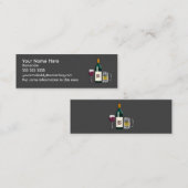 Bartender Dark Mini Visitekaartje (Voorkant / Achterkant)