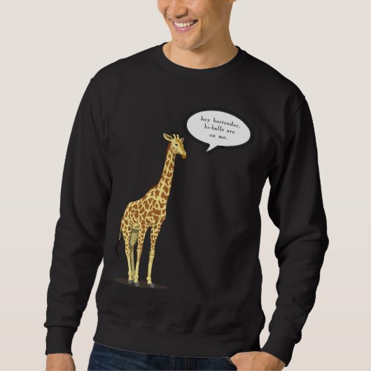 Bartender De Highballs Staan Op De Giraffe Trui (Voorkant)