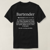 Bartender Definition Mixologist Gift T-shirt (Design voorkant)
