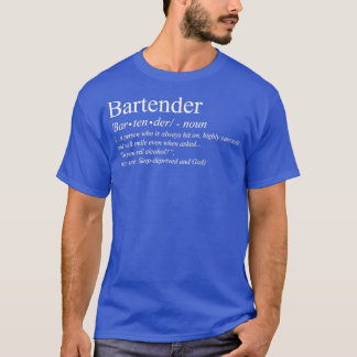 Bartender Definition T-shirt Klassieke TShirt