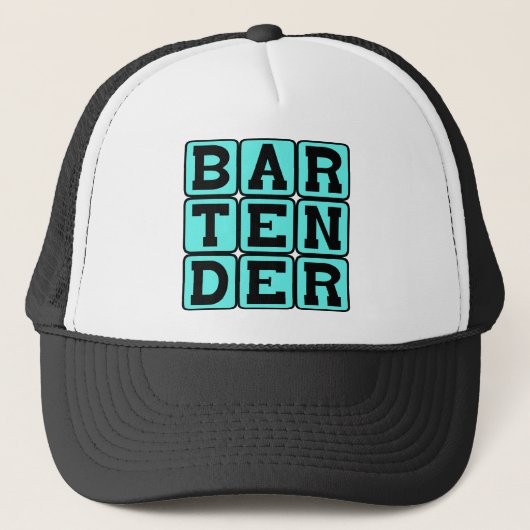 Bartender, drank dispenser trucker pet (Voorkant)