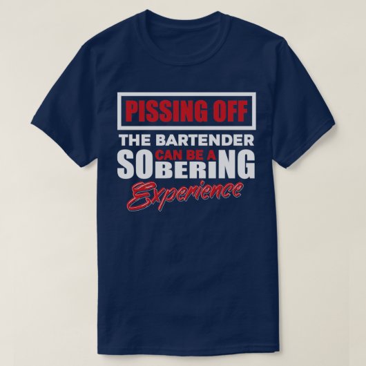 Bartender Drink in restaurant T-shirt (Design voorkant)