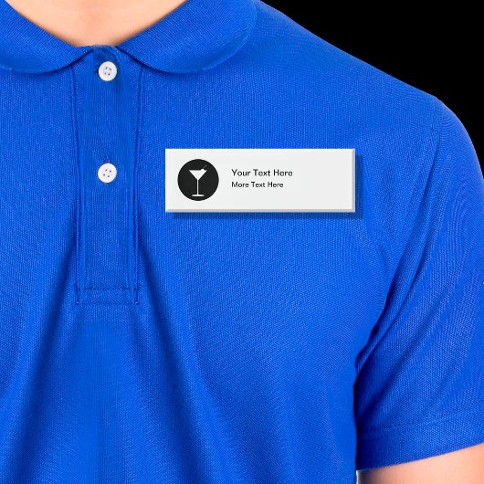 Bartender Eenvoudige Moderne Personeelsnaam Tags