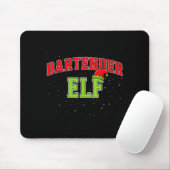 Bartender Elf Christmas Family Matching Group Xmas Muismat (Met muis)