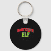 Bartender Elf Christmas Family Matching Group Xmas Sleutelhanger (Voorkant)