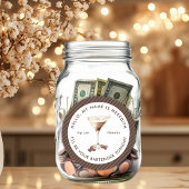 Bartender Espresso Martini Fooi-potje Ronde Sticker