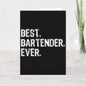 Bartender Ever Bartending Funny Gift Christmas  Kaart (Voorkant)