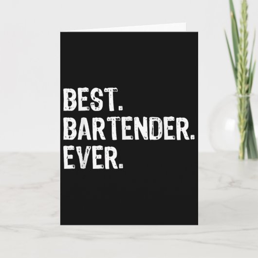 Bartender Ever Bartending Funny Gift Christmas  Kaart (Voorkant)