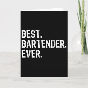 Bartender Ever Bartending Grappig Cadeau Kerstmis Kaart