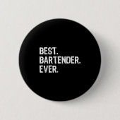 Bartender Ever Bartending Grappig Cadeau Kerstmis Ronde Button 5,7 Cm (Voorkant)