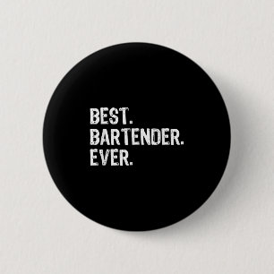 Bartender Ever Bartending Grappig Cadeau Kerstmis Ronde Button 5,7 Cm