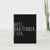 Bartender Ever Cool Funny Bartending Cadeau Kerstm Kaart (Voorkant)