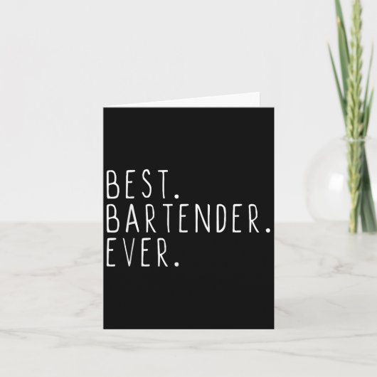 Bartender Ever Cool Funny Bartending Geschenk Chri Kaart (Voorkant)