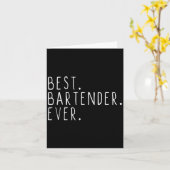 Bartender Ever Cool Grappig Bartending Cadeau Kers Kaart (Gele Bloem)