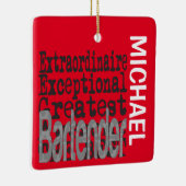 Bartender Extraordinaire CUSTOM Keramisch Ornament (Rechts)