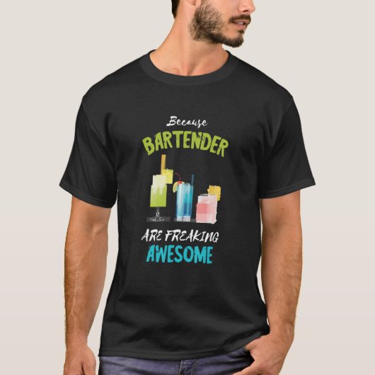 Bartender Freaking Geweldige Intoxicoloog Bar Work T-shirt (Voorkant)