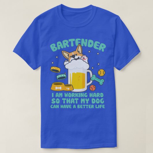 Bartender Funny 23 T-shirt (Design voorkant)