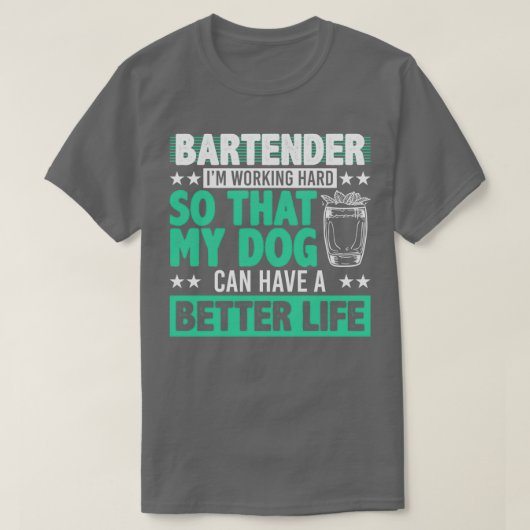 Bartender Funny 28 T-shirt (Design voorkant)