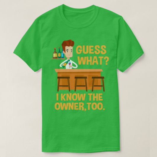 Bartender Funny 6 T-shirt (Design voorkant)