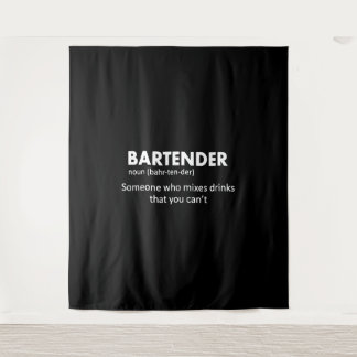 Bartender Funny Bartender Definition Beer Vodka Wh Wandkleed