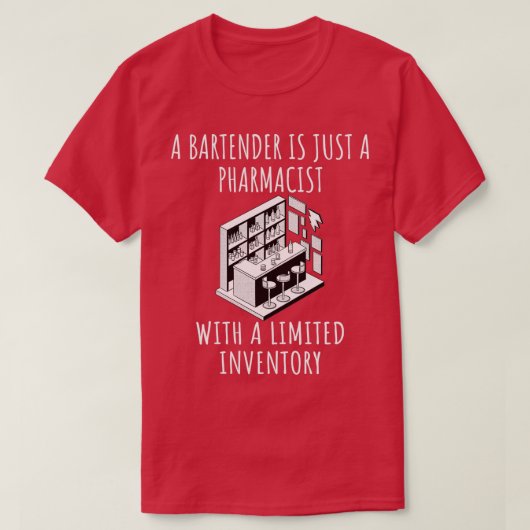 Bartender Funny Gezegde 30 T-shirt (Design voorkant)