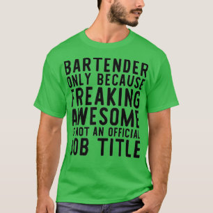 Bartender Funny Gift for Bartender Ik hou van deze T-shirt