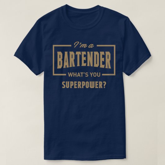 Bartender Funny Job en Hobby 2 T-shirt (Design voorkant)