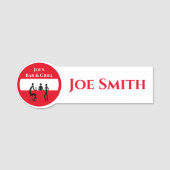 Bartender-gerelateerd Naamplaatje (Voorkant)