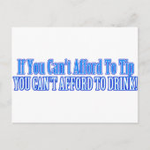 Bartender Gezegde Briefkaart (Voorkant)