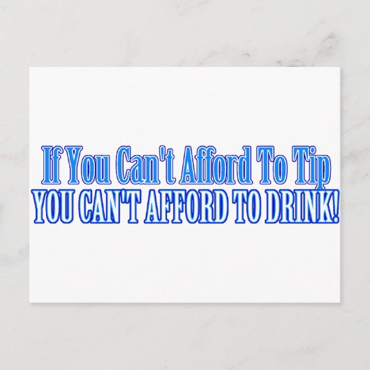 Bartender Gezegde Briefkaart (Voorkant)