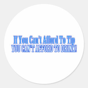 Bartender Gezegde Ronde Sticker