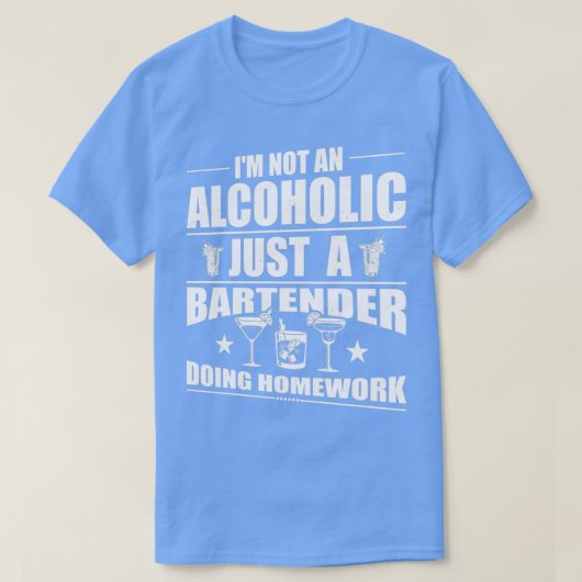 Bartender Gezegden T-shirt (Design voorkant)