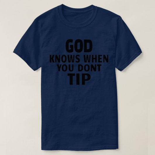 BARTENDER Gods kent 3 T-shirt (Design voorkant)